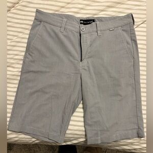 Travis Mathew Light Gray Flat Front Shorts